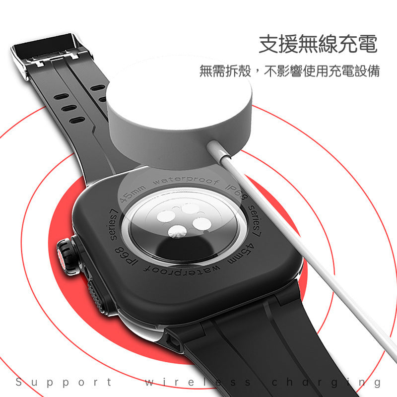 【iWatch S8/S7淺水盾】 IP68 軍規防摔+使用此潛水殼加上iwatch本身的防水功能,可以加強到20M以上潛水深度
