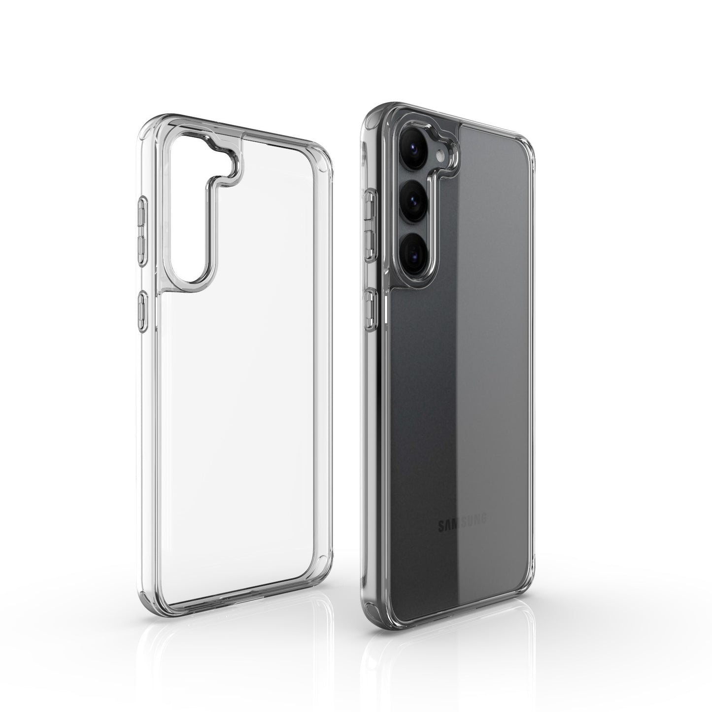 『玻璃盾』S23系列S22系列/s21系列NOTE10系列/note20系列美型透明【軟邊防摔/9H鋼化玻璃背部/輕薄防指紋 】