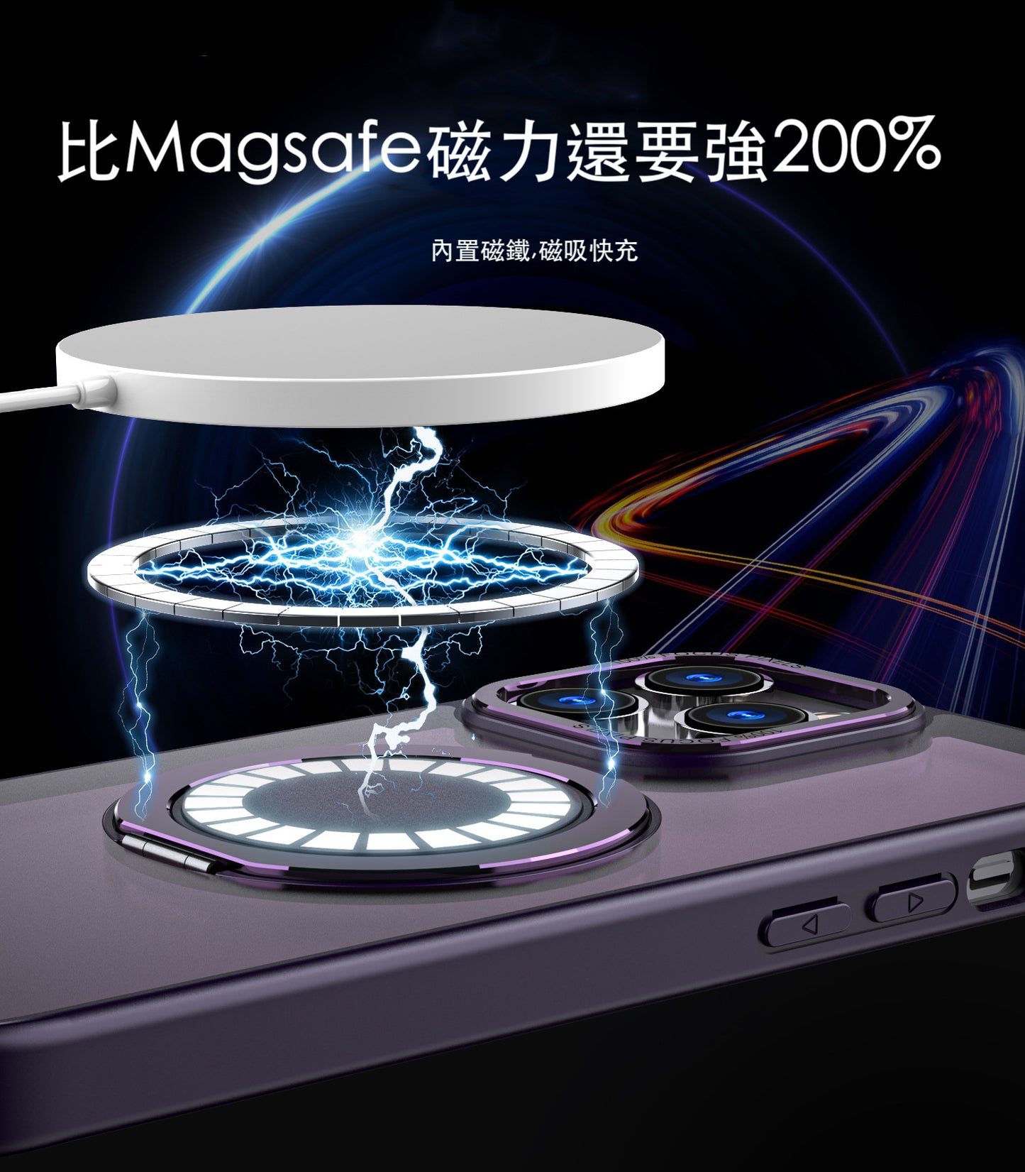 【磨砂360°旋轉支點防摔殼套組】360°旋轉支殼+抗藍光防窺玻璃貼+金屬鏡頭貼~ 適用於iPhone 16系列15系列14系列13系列12系列