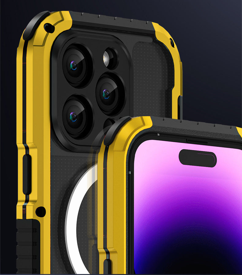 【THE ONE軍規金屬三防】 Magsafe磁吸金屬手機殼 TPU+鋁合金超強防摔殼 適用於 iPhone 15系列14系列