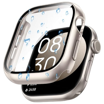 星光 顏色 Apple Watch Series 11/10 46mm 防水鋼化玻璃保護殼