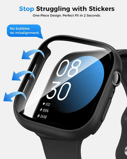 Apple Watch Series 11/10 46mm 防水鋼化玻璃保護殼