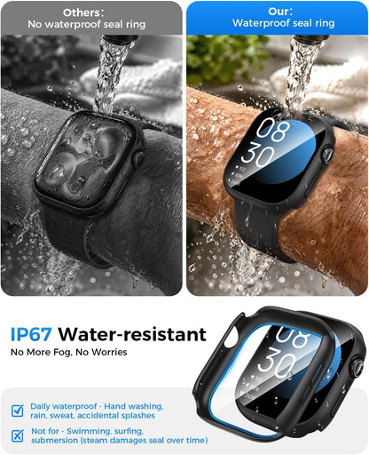 Apple Watch Series 11/10 46mm 防水鋼化玻璃保護殼