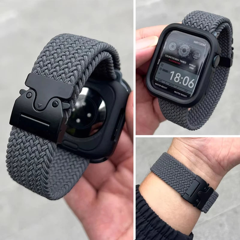 Apple Watch 編織尼龍錶帶 Parachute 風格替換錶帶