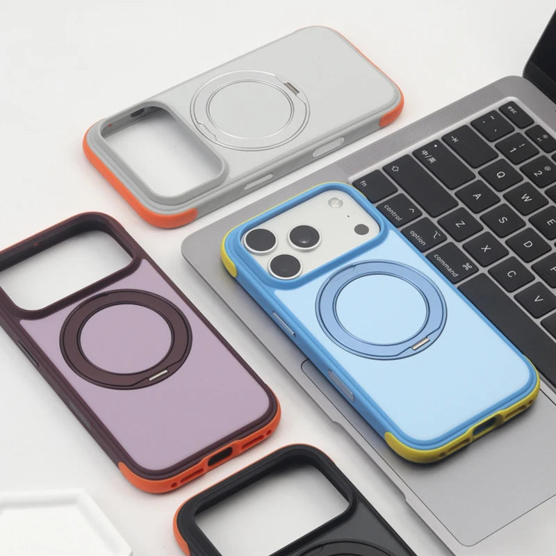 磁吸旋轉支架防摔手機殼 適用 iPhone 17/18 Pro 系列