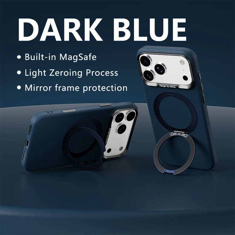 藍色 顏色 磁吸旋轉指環支架防摔殼 適用 iPhone 18/17/16 Pro/Max