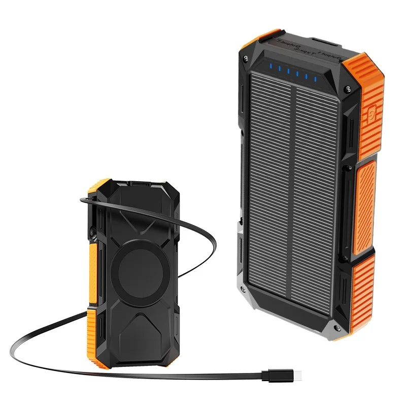 太陽能行動電源 20000mAh 磁吸無線快充行動充電寶