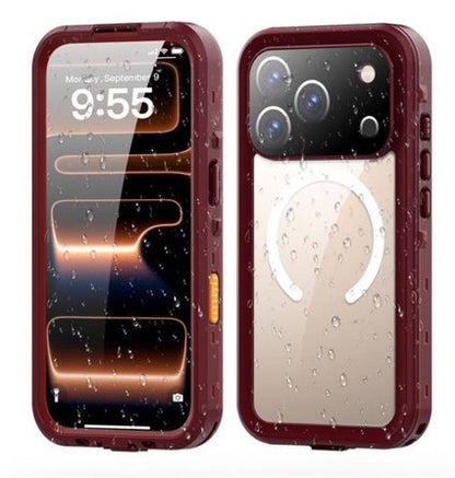 Vp吸血鬼【 magsafe磁吸防水盾】iPhone 18系列 17系列磁吸防水殼IP68 軍規防摔+深度3公尺潛水1小時