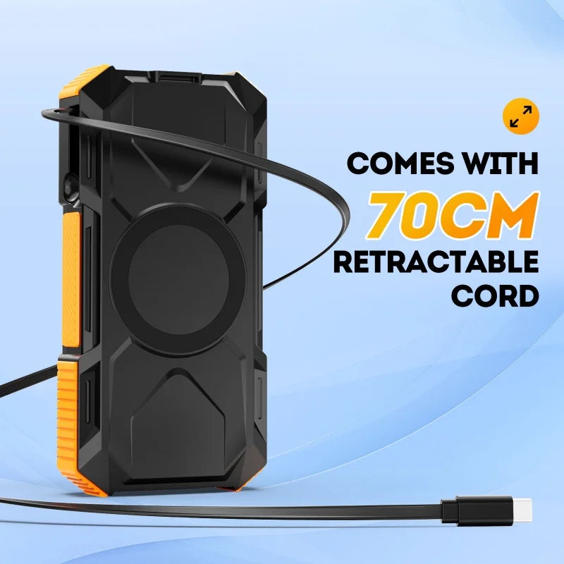 太陽能行動電源 20000mAh 磁吸無線快充行動充電寶