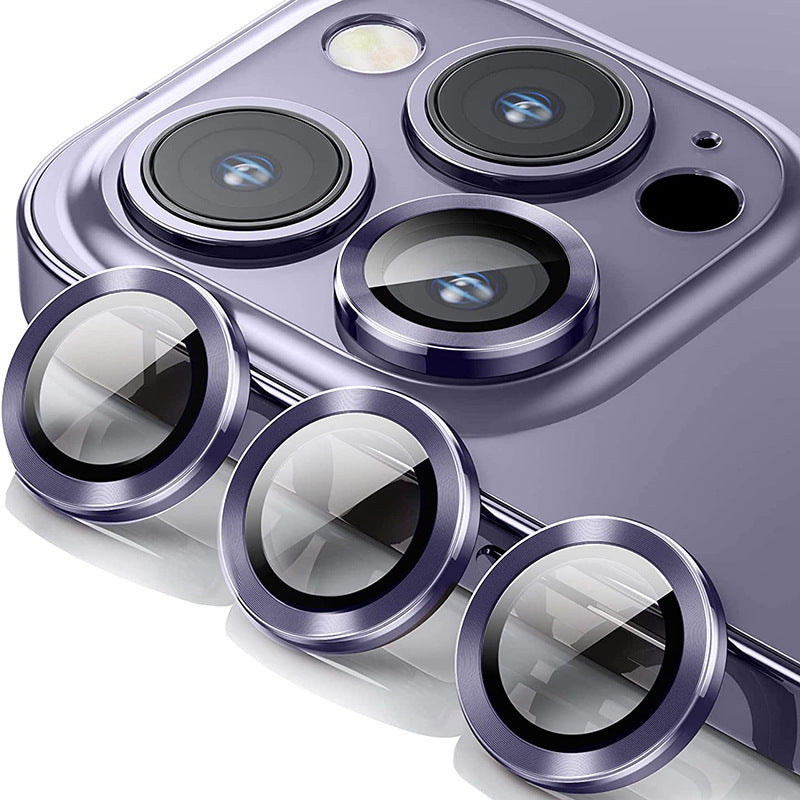 iPhone 16系列15系列14系列13系列【秒貼 鋁合金玻璃鏡頭保護貼】 航空鋁合金+康寧玻璃