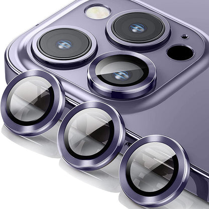 iPhone 16系列15系列14系列13系列【秒貼 鋁合金玻璃鏡頭保護貼】 航空鋁合金+康寧玻璃