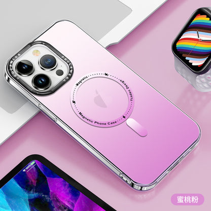 【漸層薄款】漸層半透magsafe磁吸保護殼  0.5mm薄型防摔殼 六色可選 iPhone15系列14系列/13系列/12系列/11系列