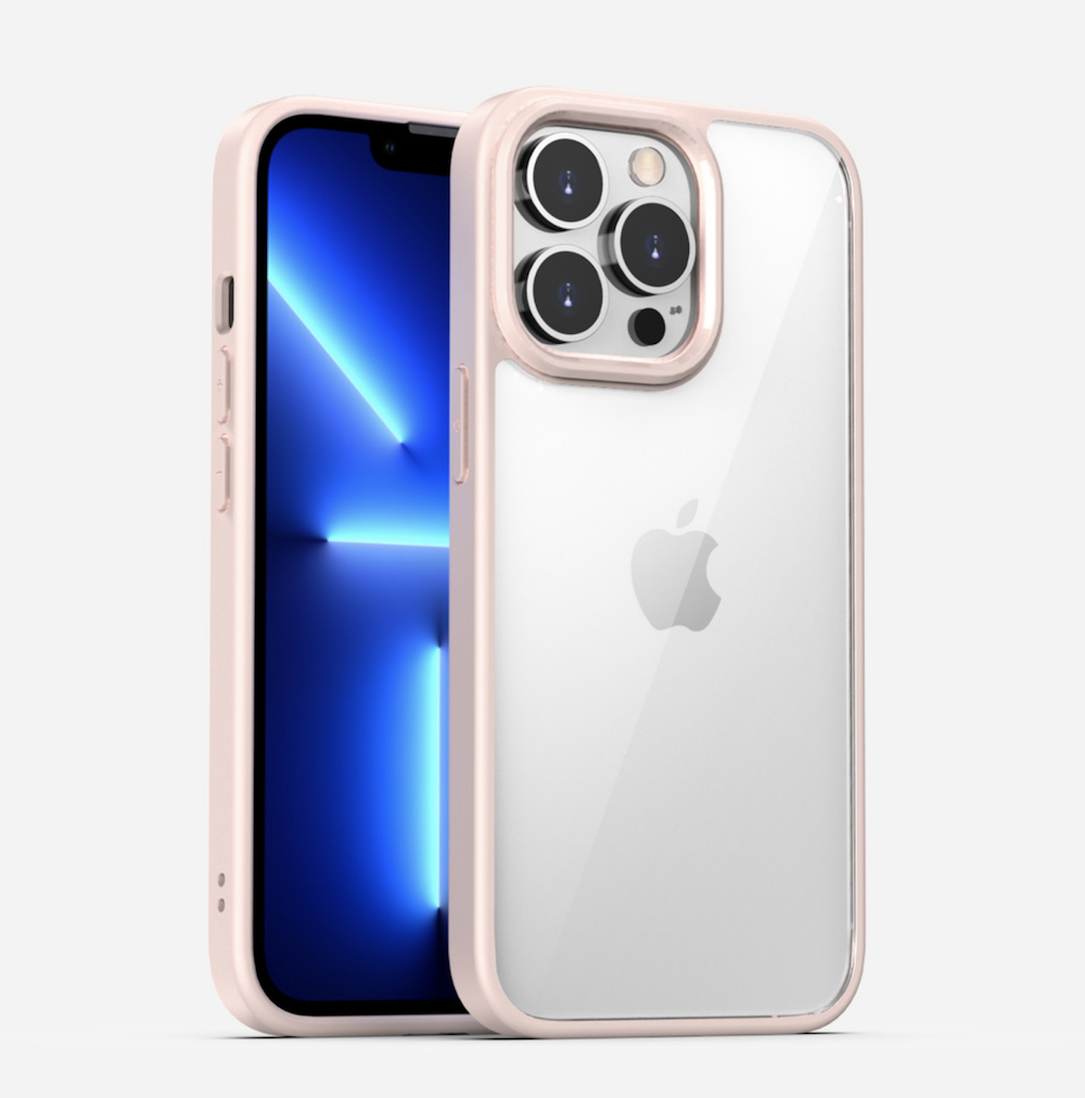 iPhone高透多彩防摔殼 【磨砂軟邊TPU＋高透亮PC背板一體成型】