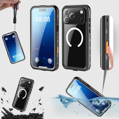 Vp吸血鬼【 magsafe磁吸防水盾】iPhone 17系列磁吸防水殼IP68 軍規防摔+深度3公尺潛水1小時