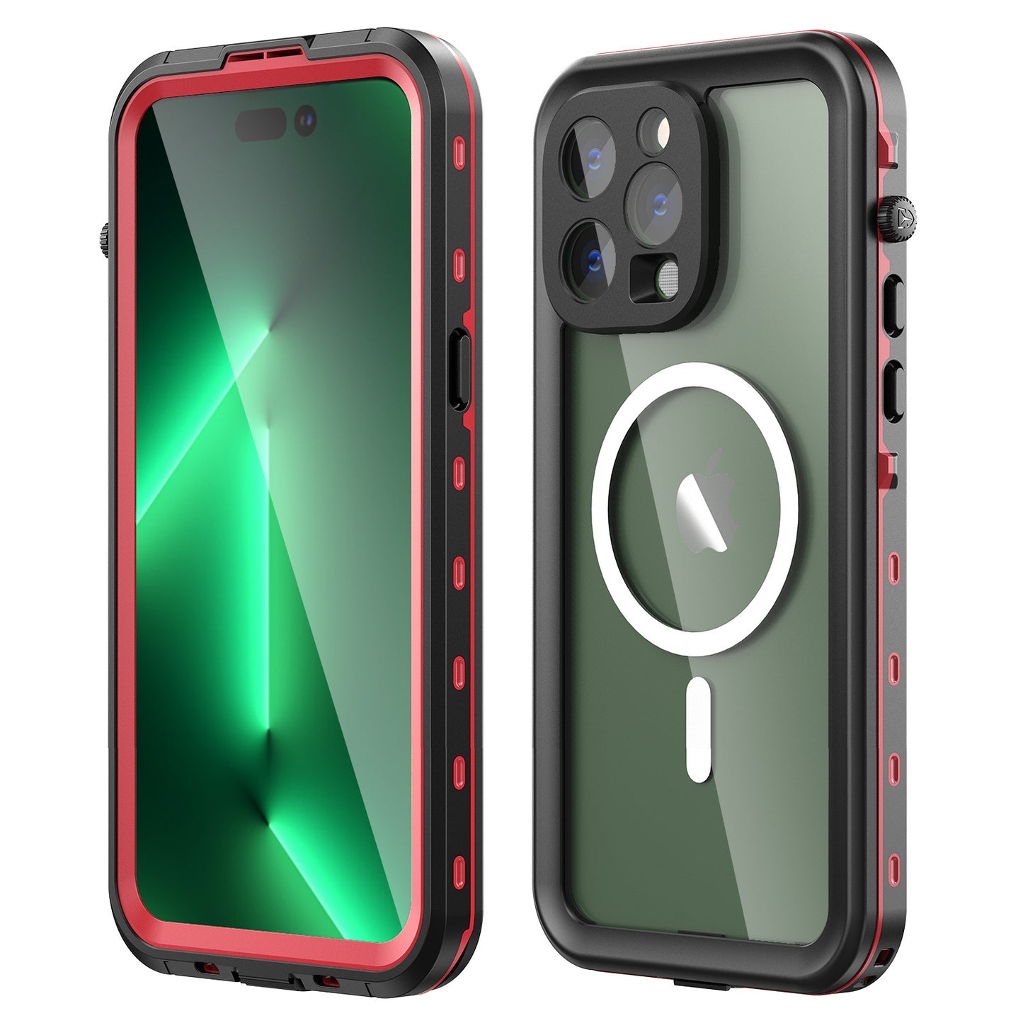 Vp吸血鬼【 magsafe磁吸防水盾】iPhone  16系列15系列14系列 全新磁吸防水殼IP68 軍規防摔+深度3公尺潛水1小時