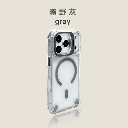 【送金屬鏡頭貼】iphone 金屬鏡頭支架防摔殼 四角加高，氣囊設計 六色可選
