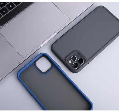 iPhone12系列 鋁合金按鍵磨砂殼 【超值組合】（玻璃貼含保固）
