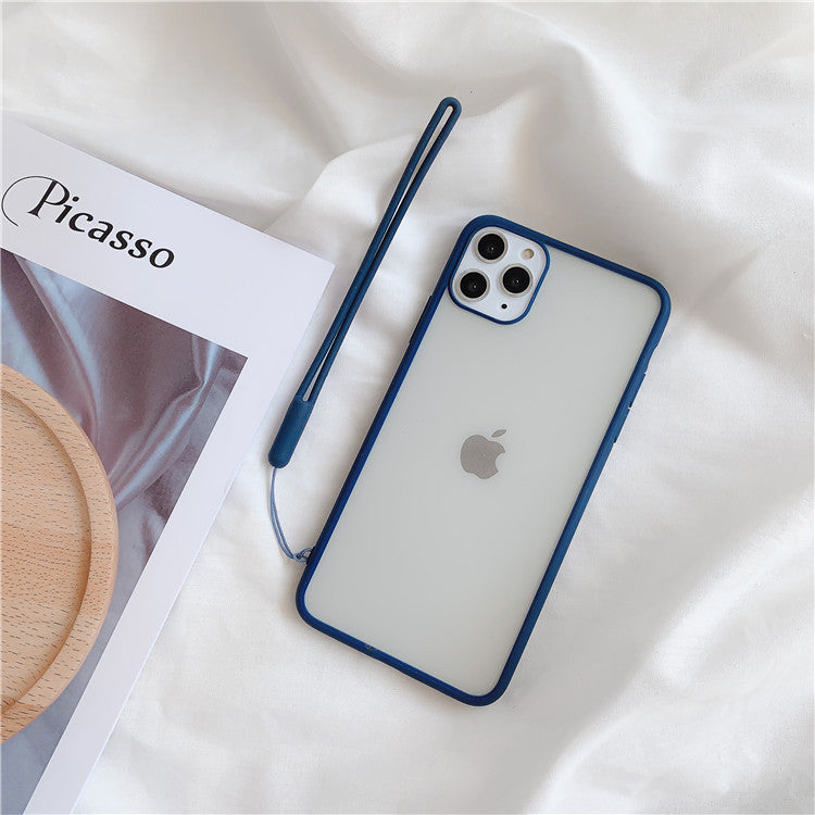 特價$299【馬卡龍吊繩磨砂防摔殼】簡約風格 iPhone11/11pro/11pro max/X/Xr/max/7/7+/8/8+