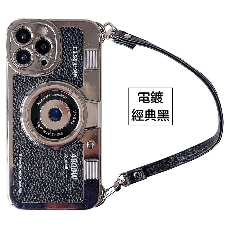 iPhone系列創意背袋防摔殼【電鍍相機殼】TPU軟殼