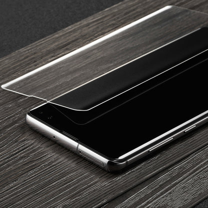 終身保固換新 UV全膠玻璃貼 S10/S10+/S10e/NOTE9/S9/S9+/NOTE8 / S8 / S8+ / s7edge【透明銀幕uv膠貼合】無彩虹紋、觸碰靈敏、可入水 (附UV燈)
