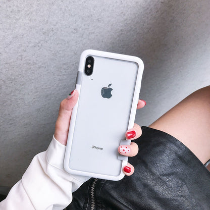 IPHONE【馬卡龍防摔邊框】雙材質厚實保護邊框，馬卡龍8色 / 支援iphone全型號
