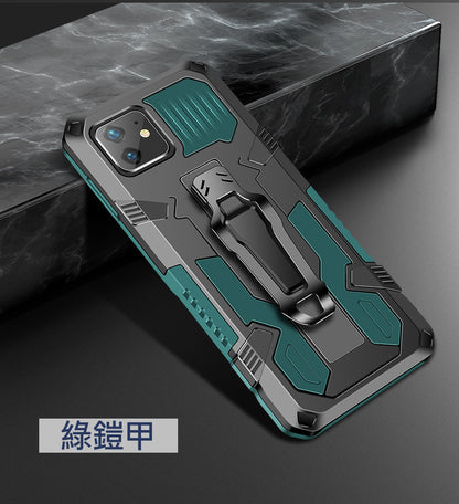 iPhone 金鎧甲支架防摔殼 【多功能強效防摔】支架、背夾、磁力吸附