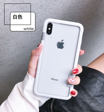 IPHONE【馬卡龍防摔邊框】雙材質厚實保護邊框，馬卡龍8色 / 支援iphone全型號