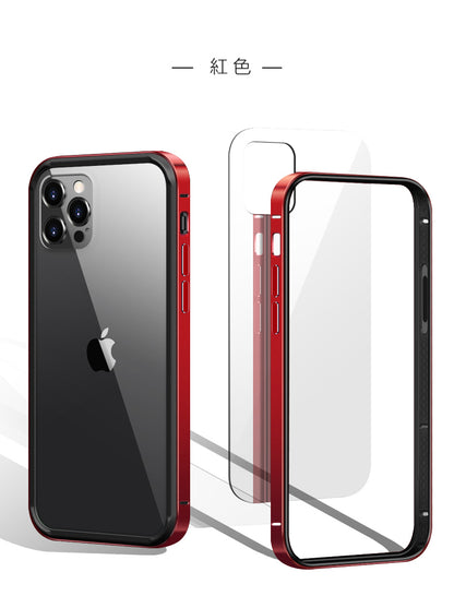 iPhone12系列 【TRA CASE】金屬TPU防摔雙用殼～防摔金屬邊框＋透明背版