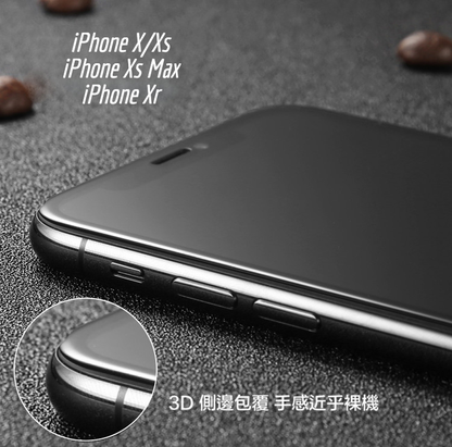 終身保固換新 iPhone 11/ Xr / X / Xs / Xs Max【防塵版-康寧3D曲面滿版玻璃貼】全玻璃3D曲面全包覆/高清透亮