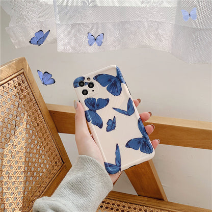 限時特價 $299 小清新【蝶舞防摔殼】TPU鏡頭全包軟殼