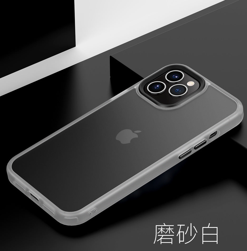 iPhone12系列 鋁合金按鍵磨砂殼 【超值組合】（玻璃貼含保固）