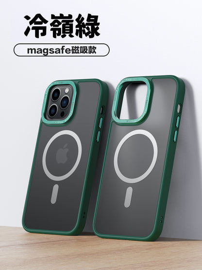 VP吸血鬼MAX1防摔殼 iPhone 14系列/13系列【金屬鏡框軍規防摔殼 】磨砂軟邊TPU＋磨砂背板
