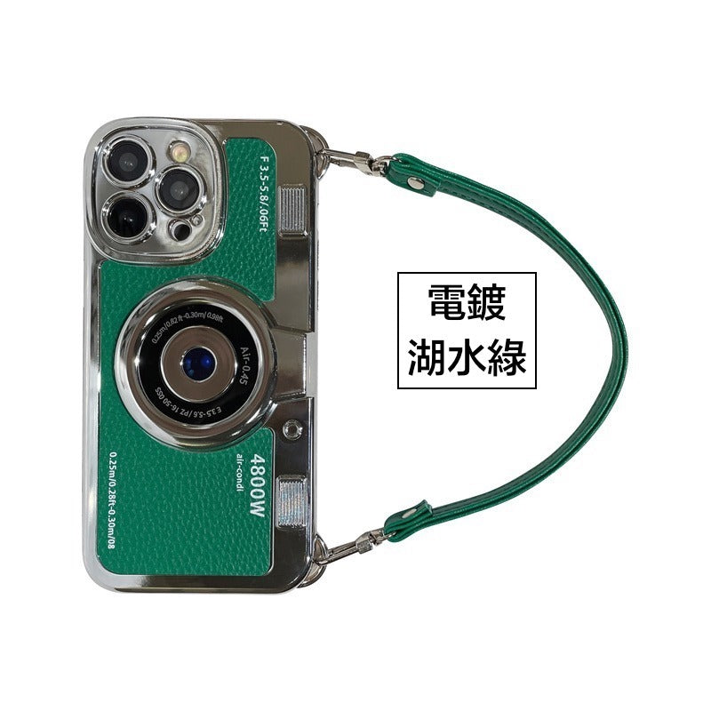 iPhone系列創意背袋防摔殼【電鍍相機殼】TPU軟殼