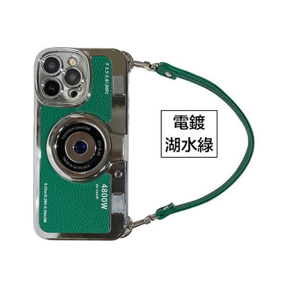 iPhone系列創意背袋防摔殼【電鍍相機殼】TPU軟殼