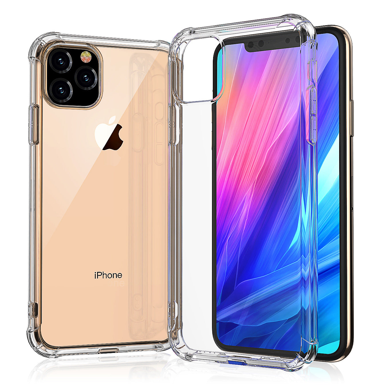 iPhone 空壓氣囊轉音防摔殼 全透明軟殼 全型號