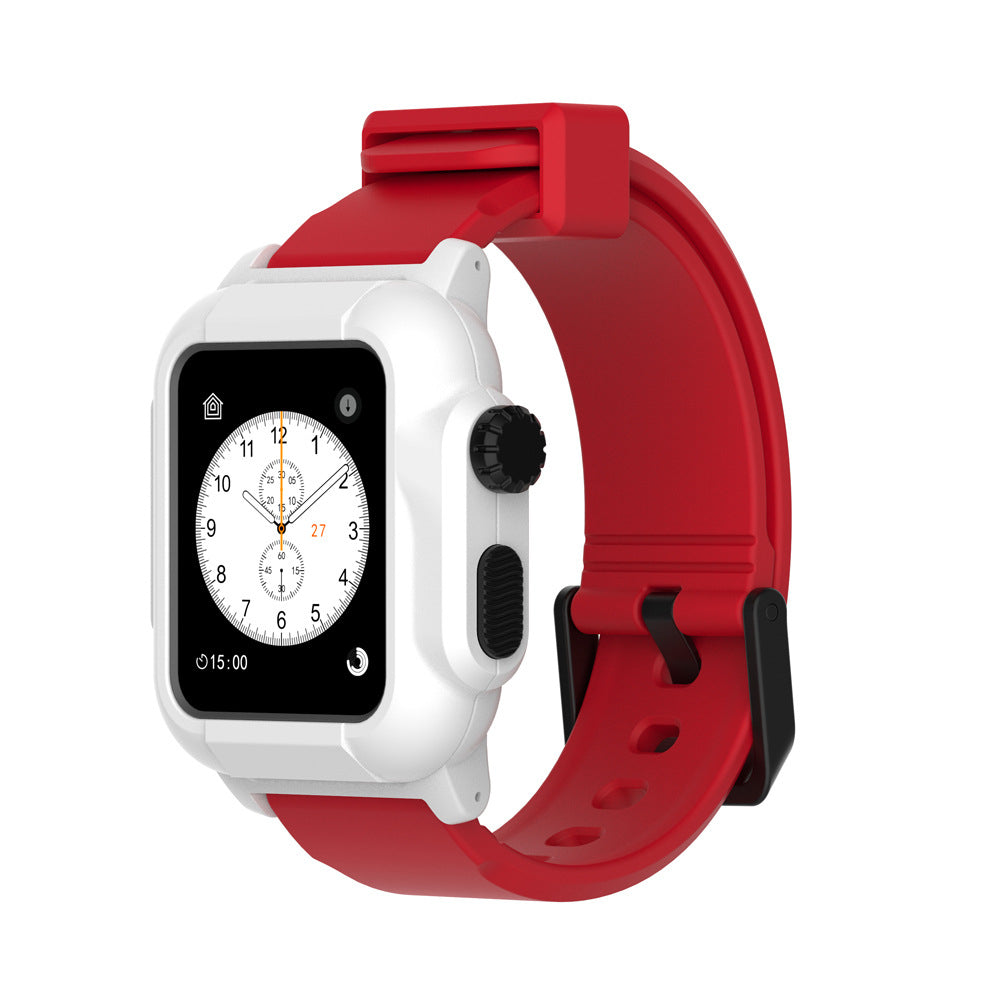 【 iWatch淺水盾】iWatch 全系列 IP68 軍規防摔+使用此潛水殼加上iwatch本身的防水功能，可以加強到20M以上潛水深度