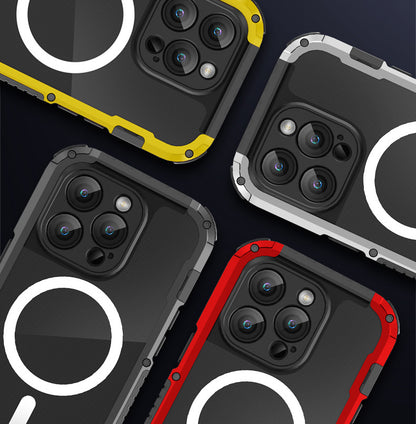 【THE ONE軍規金屬三防】 Magsafe磁吸金屬手機殼 TPU+鋁合金超強防摔殼 適用於 iPhone 15系列14系列