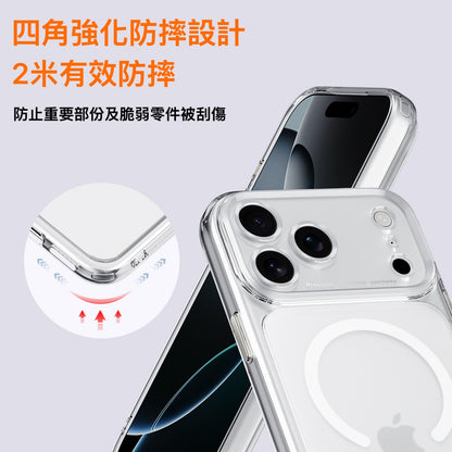 【AI觸控按鍵】iPhone 17系列 磨砂透明防摔殼