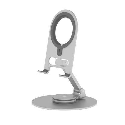 【MagSafe鋁合金旋轉折疊充電器支架】 360度旋轉支架，高質感鋁合金材質