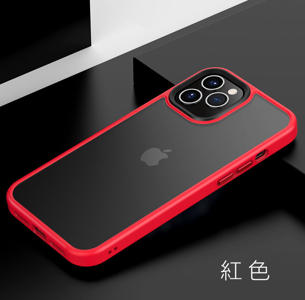 iPhone12系列 鋁合金按鍵磨砂殼 【超值組合】（玻璃貼含保固）