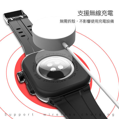 【iWatch S8/S7淺水盾】 IP68 軍規防摔+使用此潛水殼加上iwatch本身的防水功能，可以加強到20M以上潛水深度