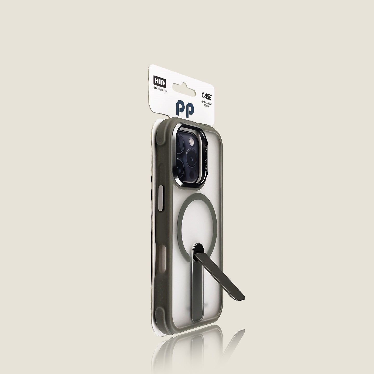 【直立旋轉支架】多巴胺超美色 iphone 雙倍增厚邊角磁吸防摔殼