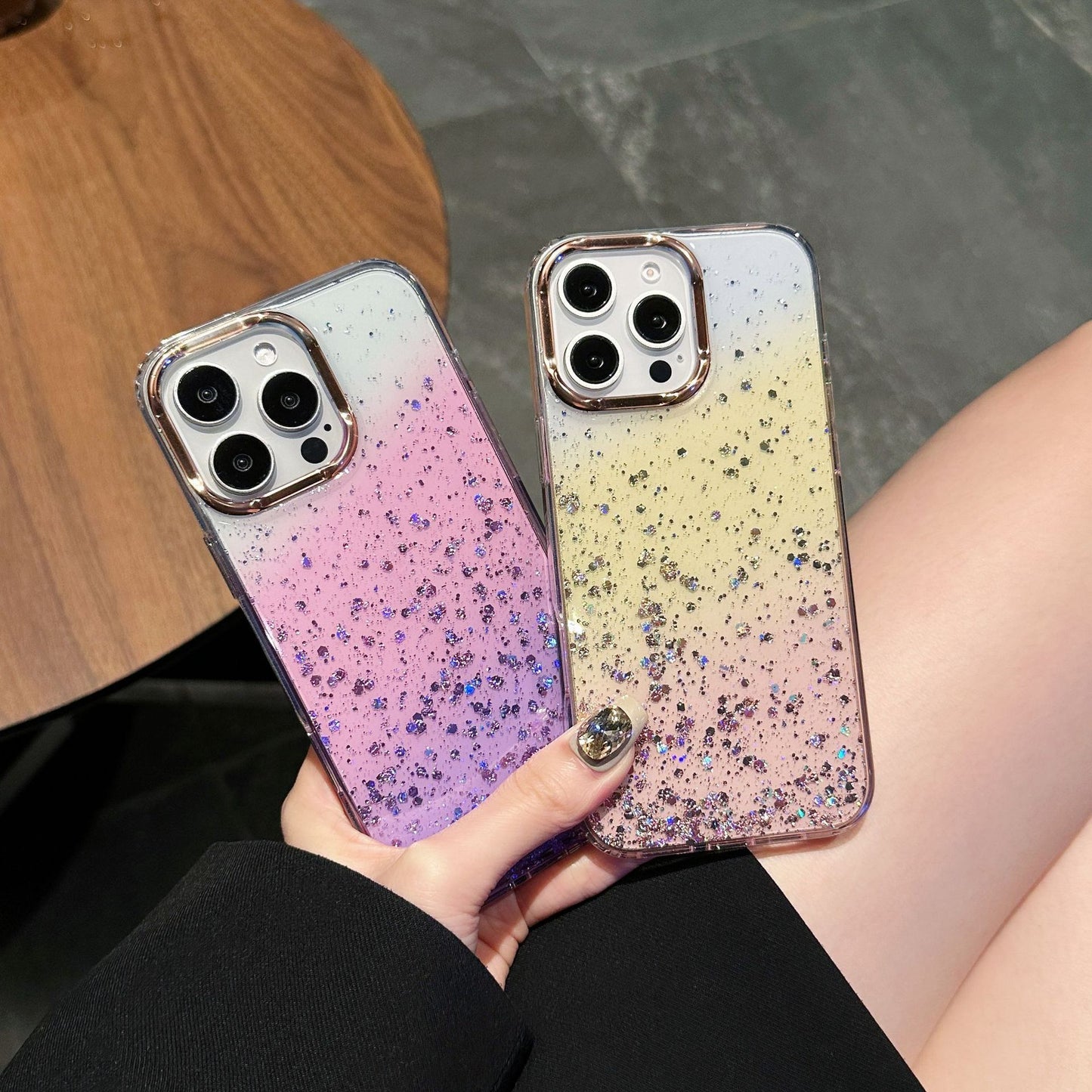 全新磁吸款【 iPhone閃耀星空 - 金屬鏡頭軟邊硬殼手機殼】  適用於 iPhone 16系列 15系列14系列13系列12系列