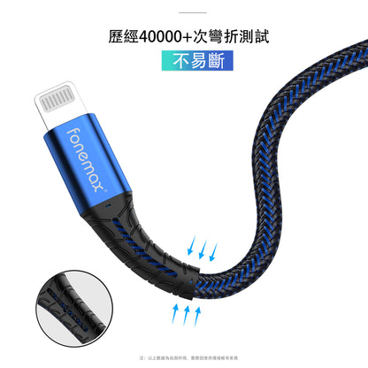 【蘋果MFi認證】 20WPD快充傳輸線，C轉lightning【18個月保固】