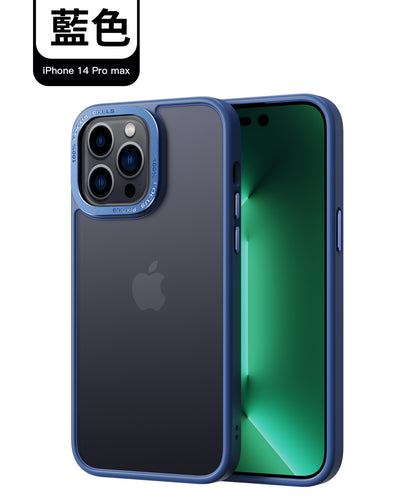 VP吸血鬼MAX1防摔殼 iPhone 14系列/13系列【金屬鏡框軍規防摔殼 】磨砂軟邊TPU＋磨砂背板
