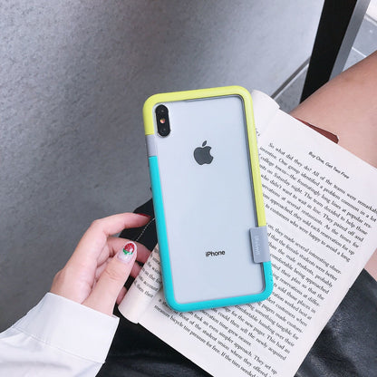 IPHONE【馬卡龍防摔邊框】雙材質厚實保護邊框，馬卡龍8色 / 支援iphone全型號