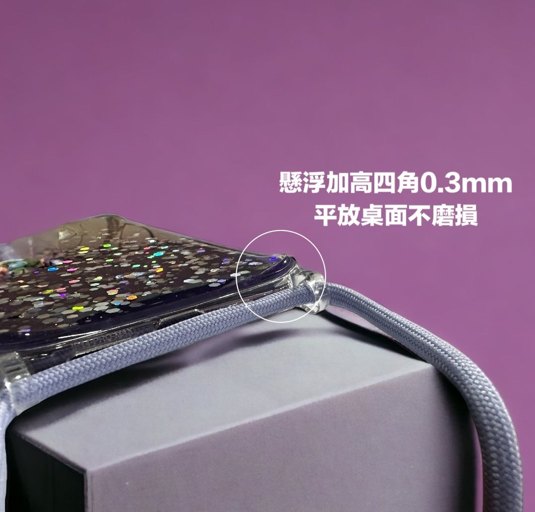 『超美推薦』透明漸層亮片掛鉤手機殼 iPhone 14系列/13系列 / 12系列 / 11系列