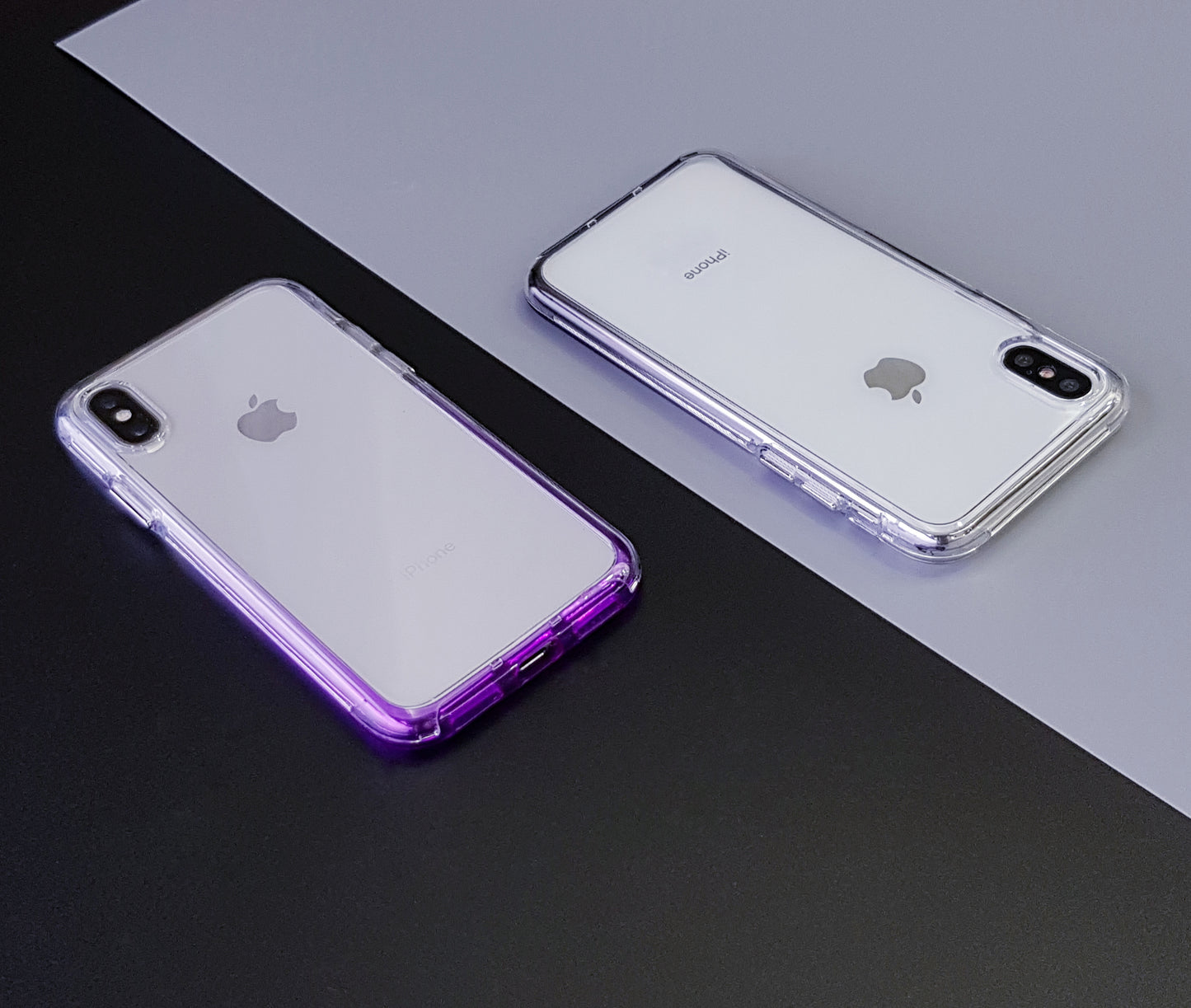 iPhone X / Xs【漸層彩虹殼 Rainbow case】 雙層透明/防摔TPU+PC材質
