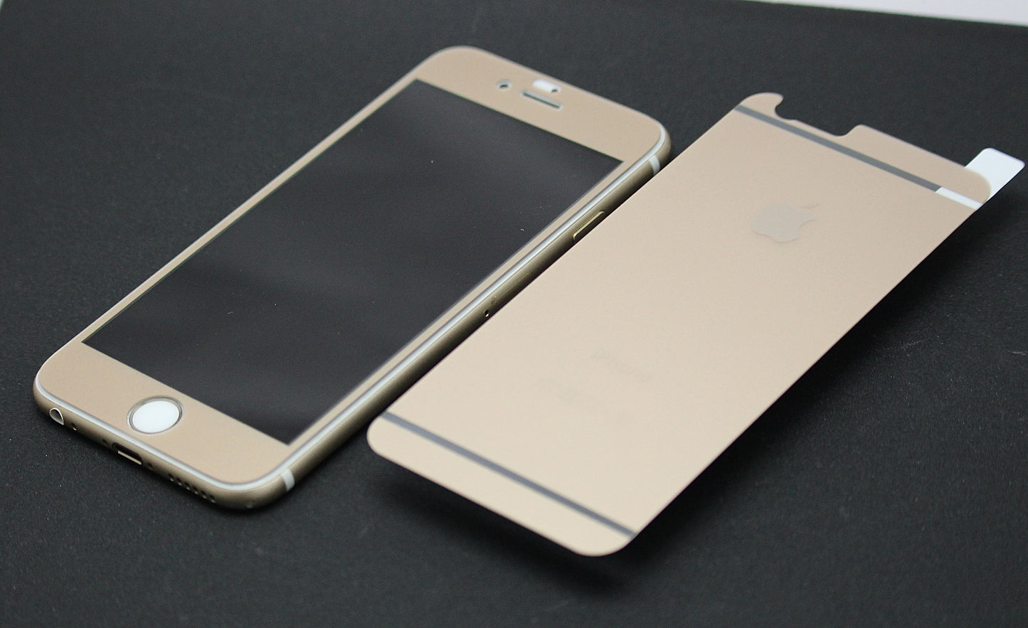 【VP吸血鬼】iphone 6/6s/6+/6s+肖光玻璃貼 (前後二片組) ＊消光黑/消光銀/消光金＊
