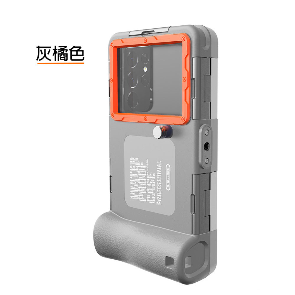 VP吸血鬼【專業潛水保護套】 360°保護全機身保護套，鋼化玻璃鏡片拍照更清晰。支援市面上6.8寸以下手機皆可使用